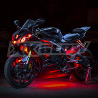 
              XKGLOW - MOTORCYCLE LED ACCENT LIGHT KIT | 10 POD 4 STRIP SINGLE COLOR WITH REMOTE
            