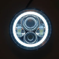
              HOGWORKZ - HEADLIGHTS - 7" LED Chrome HaloMaker Headlight (Harley Daymaker Replacement)
            