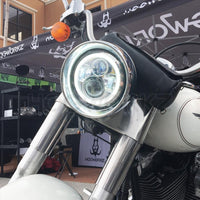 
              HOGWORKZ - HEADLIGHTS - 7" LED Chrome HaloMaker Headlight (Harley Daymaker Replacement)
            