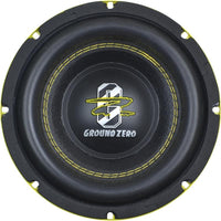 
              Ground Zero - GZRW 8XSPL - 8″ high quality SPL subwoofer with reinforced paper cone
            